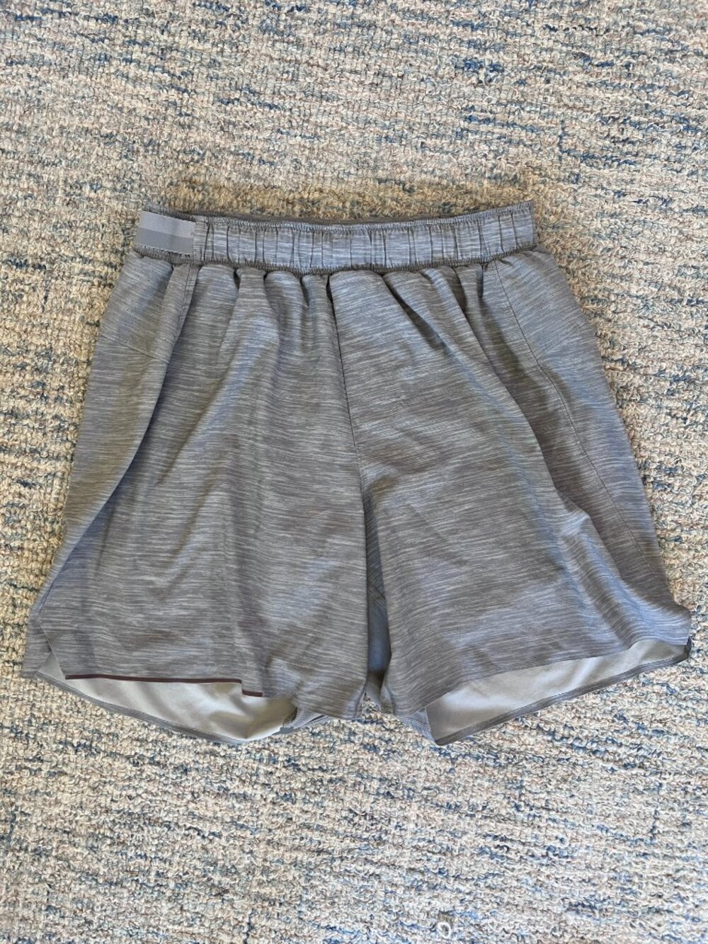 lululemon Men's Surge Running Short Lined Gray Size Small